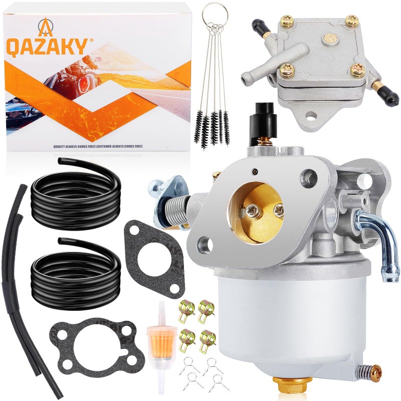 QAZAKY Golf Cart Carburetor Fuel Pump Compatible with EZGO Gas 350cc 4-Cycle Robin Engine Workhorse ST350 ST-Sport TXT MPT Shuttle Clays Car 72558-G01 72558-G05 72840-G02 72873-G01 17559 520-184 Carb - Image 1